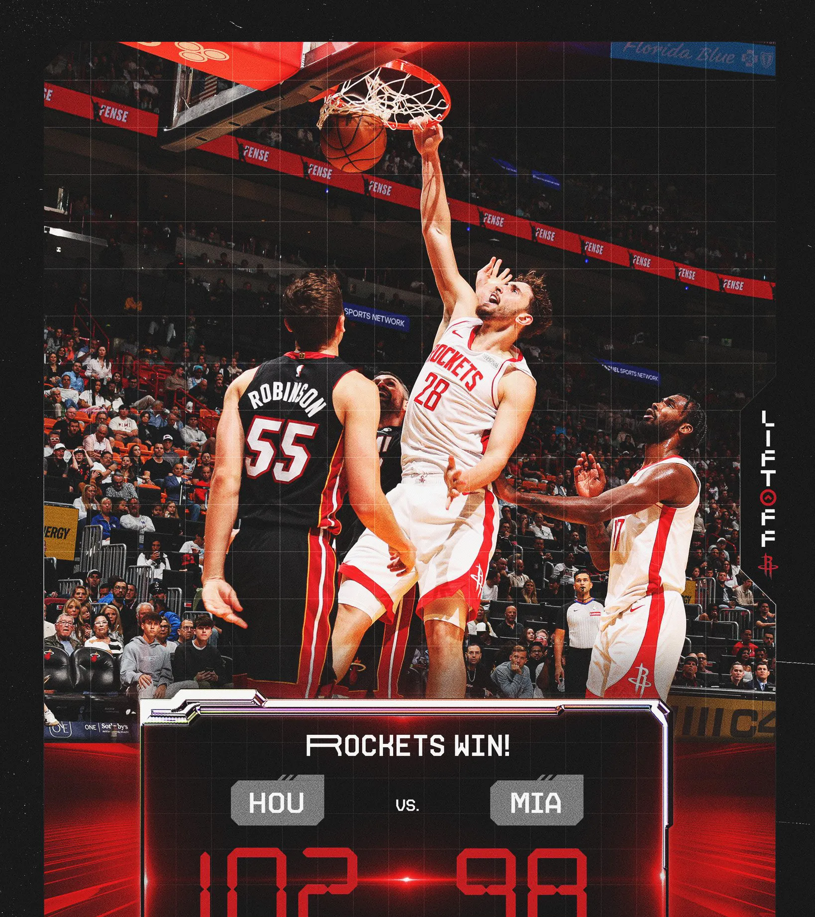 热火主场击败黄蜂，稳坐东部第四