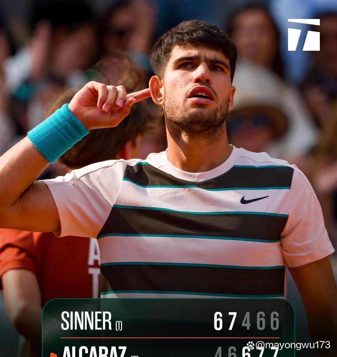 关于年终总决赛碾压法网，阿尔卡拉斯统治全场的信息